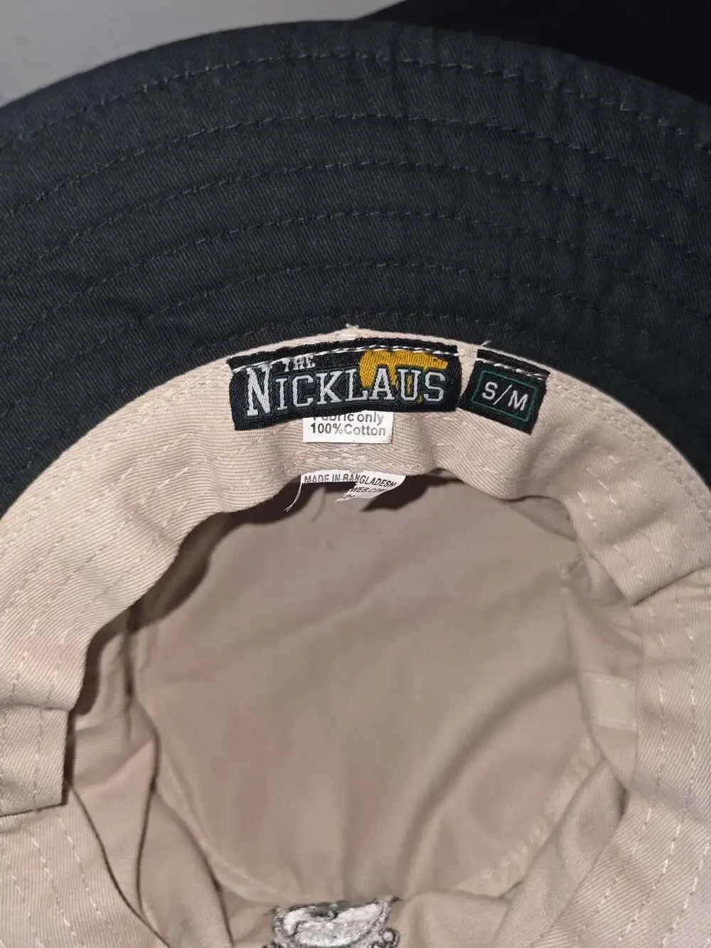 The Nicklaus Pebble Beach Golf Links Tan Cotton Bucket Hat Size S/M